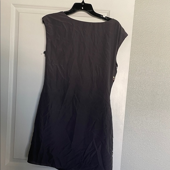 Black Label Charcoal Dress with Beaded Accents Size Large NWOT - Picture 5 of 5